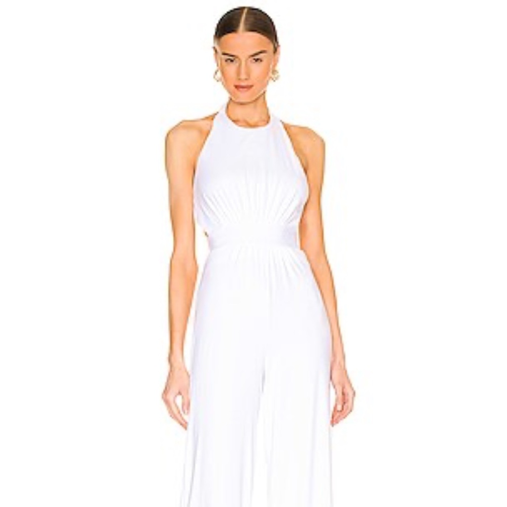 SUSANA MONACO Halter Jumpsuit in Sugar